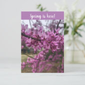 De lente is hier! wenskaart kaart (Staand voorkant)