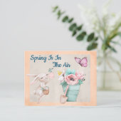 De lente is in de lucht briefkaart (Staand voorkant)
