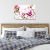 De lente is in de lucht canvas afdruk (Insitu (Slaapkamer))