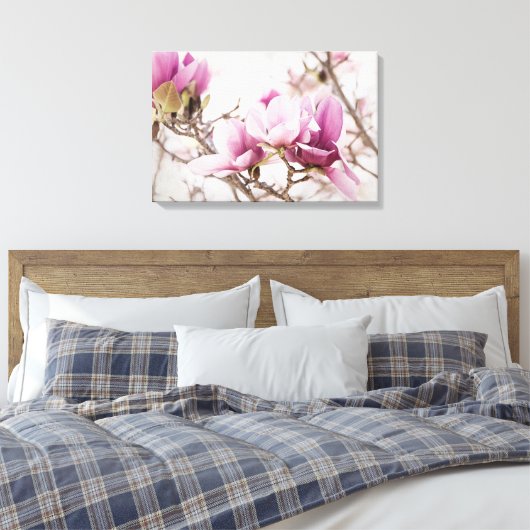 De lente is in de lucht canvas afdruk (Insitu (Slaapkamer))