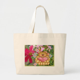 De lente is in de lucht grote tote bag