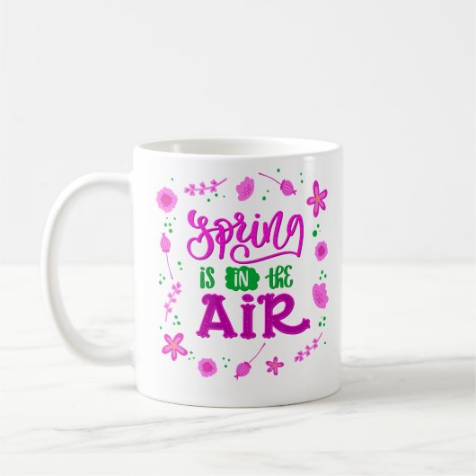 De lente is in de lucht koffiemok (Links)