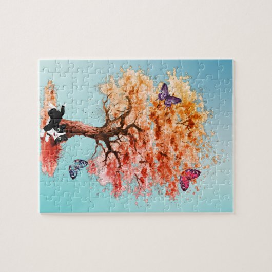 De lente is in de lucht legpuzzel (Horizontaal)