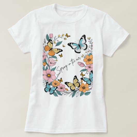 De lente is in de lucht t-shirt (Design voorkant)