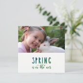 De lente is in de lucht - voeg foto toe (Staand voorkant)