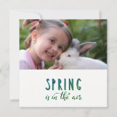 De lente is in de lucht - voeg foto toe (Voorkant)