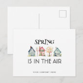 De lente is in de promotie van Air Real Estate Briefkaart (Voorkant / Achterkant)