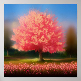 De lente is in het Poster van de lucht