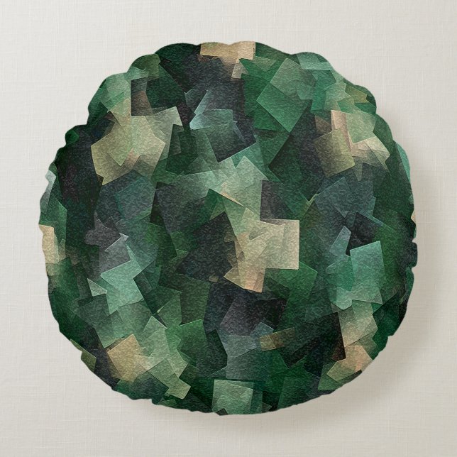 De lente is in leven...... rond kussen (Voorkant)