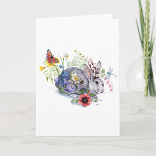 De lente Jackalope Feestdagen Kaart