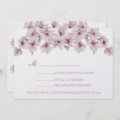 De lente kersenbloesem de bruiloft van uitnodiging (Voorkant / Achterkant)