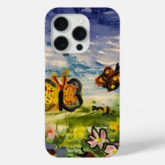 De lente Kleurrijke Originele Kunstwerk Case-Mate iPhone Case (Achterkant)