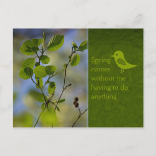 De lente komt hoe dan ook CC0836 Relaxing words Briefkaart