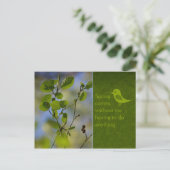 De lente komt hoe dan ook CC0836 Relaxing words Briefkaart (Staand voorkant)