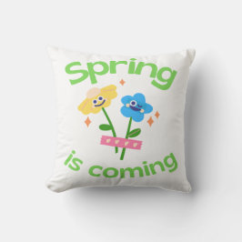 De lente komt schattige blauwe en gele bloemen kussen