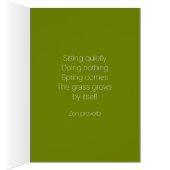 De lente komt van zichzelf CC0843 Zen proverb (Binnen (Rechts))