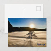 De lente lijkt ver weg briefkaart (Voorkant / Achterkant)