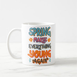 De lente maakt alles weer jong koffiemok