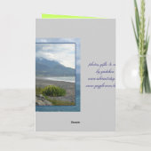 De lente op een Wenskaart van het Strand Kaikoura Kaart (Achterkant)