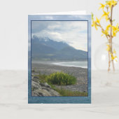 De lente op een Wenskaart van het Strand Kaikoura Kaart (Gele Bloem)