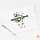 DE LENTE SCHOONHEID BOTANISCHE GROENE LENTE Dank u Vierkante Sticker (Envelop)