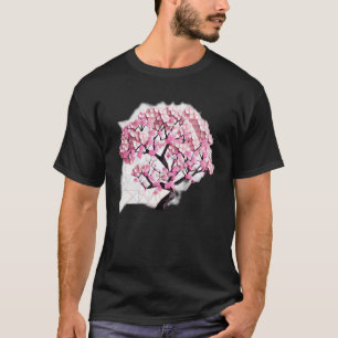 De lente van Cherry Blossom Tree of Life Geometri T-shirt