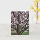 De Lente van de Boom van de tulp is opgesprongen Kaart (Gele Bloem)