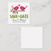 De lente van de Tortelduifjes van de klap sparen d Notitiekaartje (Voorkant / Achterkant)