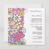 De Lente van het huwelijk bloeit de Uitnodiging (Achterkant)
