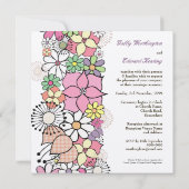 De Lente van het huwelijk bloeit de Uitnodiging (Achterkant)