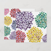 De Lente van het huwelijk komt Naar maat gemaakte Kaart (Voorkant / Achterkant)