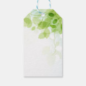 De lente verlaat Waterverf dank u Cadeaulabel (Achterkant)