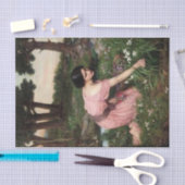 De lente verspreidt één Groene Lap van Bloemen - 1 Tissuepapier (Craft)