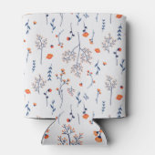 De lente Waterverf Botanisch Bloeiend Naadloos Blikjeskoeler (Achterkant)