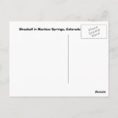 De Lentes van Manitou, Colorado Briefkaart (Achterkant)