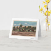 De Lentes van Saratoga, NY - de Scène van het Kaart (Gele Bloem)