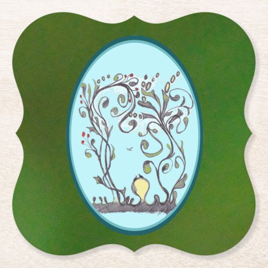 De lenteseizoenen willen gewoon wat plezier hebben kartonnen onderzetters (Voorkant)