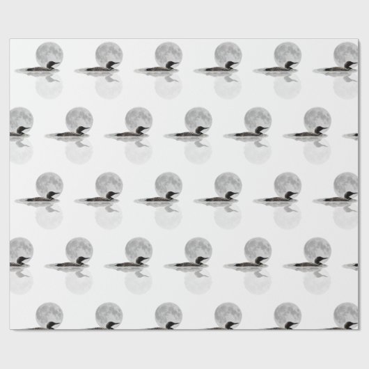 De leon zwemt in het moonlight-verlooppapier cadeaupapier (Vlak)