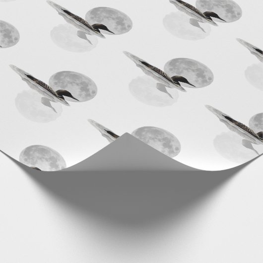 De leon zwemt in het moonlight-verlooppapier cadeaupapier (Hoek)