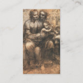 De Leonardo Cartoon van Leonardo da Vinci Visitekaartje (Achterkant)