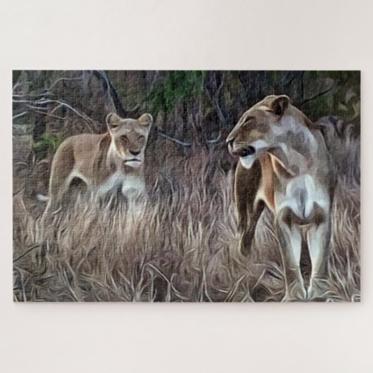 De leonessen legpuzzel (Horizontaal)