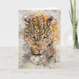 DE LEOPARD BLANK ALL-OCCASION KAART