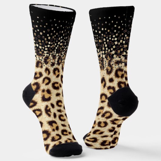 de leopardo granulado sokken (Gebogen)