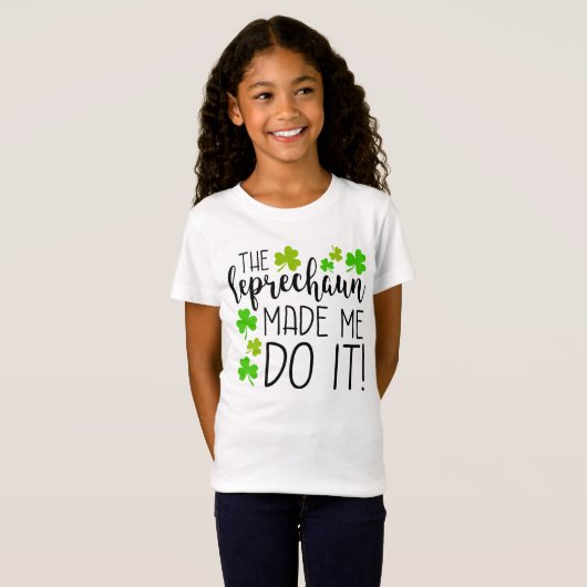 De Leprechaun deed het Kind T-shirt (Voorkant volledig)