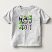 De Leprechaun deed het. Kinder Shirts (Voorkant)