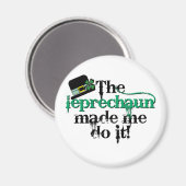 De leprechaun deed het (pet) magneet (Voorkant / Achterkant)