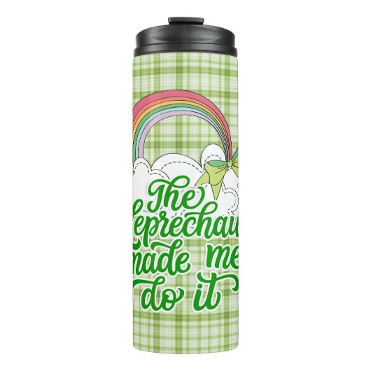 De Leprechaun deed het - St Patrick's Day Thermosbeker (Voorkant)