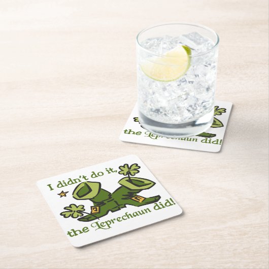 De Leprechaun Kartonnen Onderzetters (Insitu)