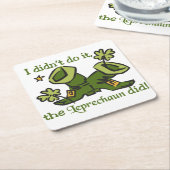 De Leprechaun Kartonnen Onderzetters (Schuin)