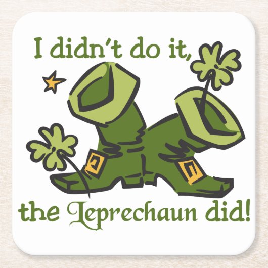 De Leprechaun Kartonnen Onderzetters (Voorkant)